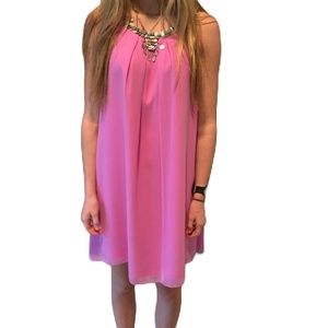 Blush by Us Angels party dress A-line embellished halter 14